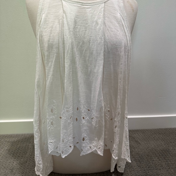 Free People sleeveless lace trim top - Picture 3 of 9